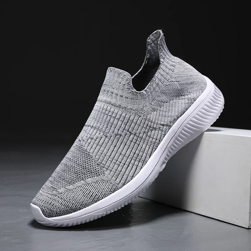 YRZL Men's Casual Shoes Fashion Breathable Flats Shoes Slip on Man Sneakers Summer 2024 Walking Vulcanized Shoes Male Footwear