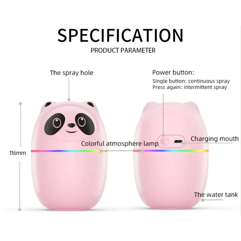 새끼 고양이와 곰 가습기, 귀여운 가습기, 아로마 테라피 디퓨저, 에센셜 오일 디퓨저, 가정용 자동차 공기 청정기