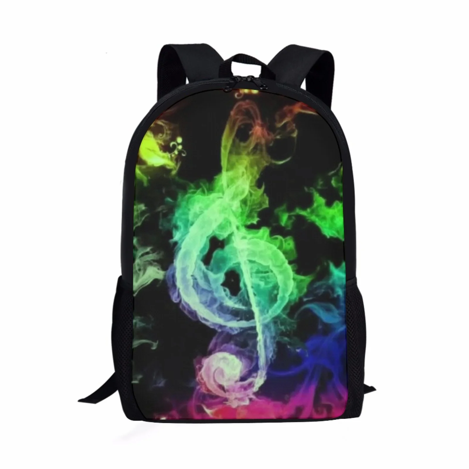 Student School Bags for Kids Girls Boys Backpacks Teen Back Pack Schoolbags Cute Flame Music Print Bookbags Children Book Bag