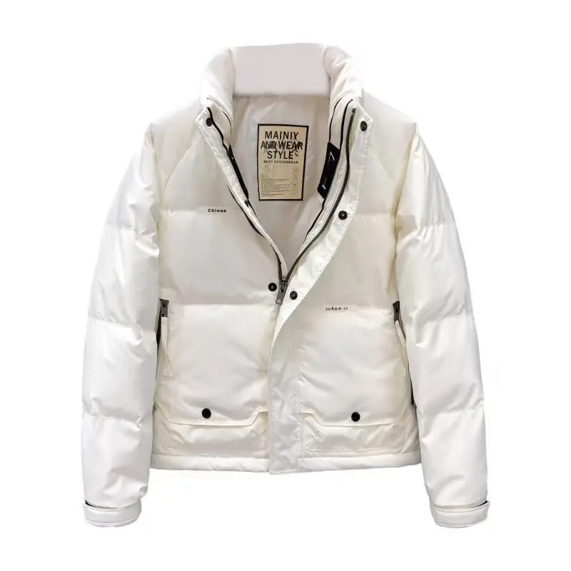 Winter Down Jacket Men Luxury High Quality White Duck Down Coat Warm Coldproof Windproof Windbreaker Zipper Jacket Business Coat