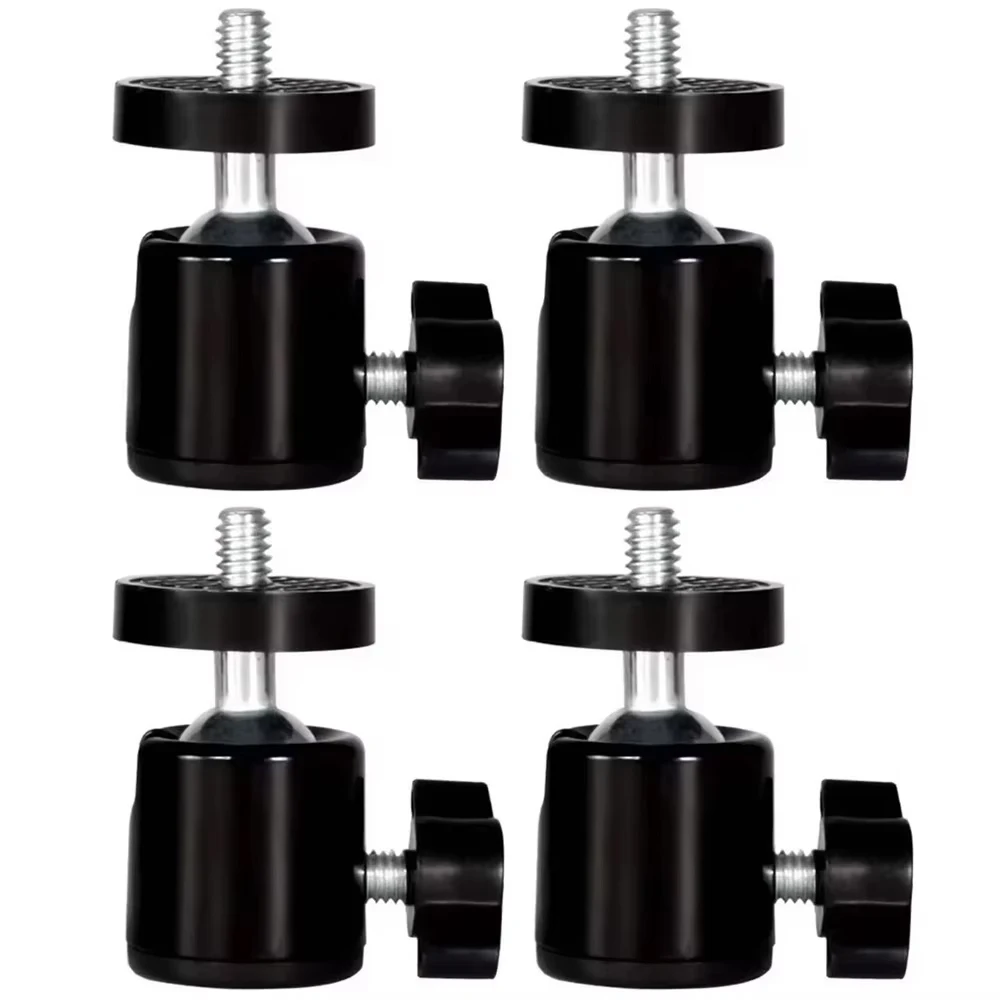 Mini Ball Head Screw Tripod Mount with Swivel Adjustment for Cameras and Accessories