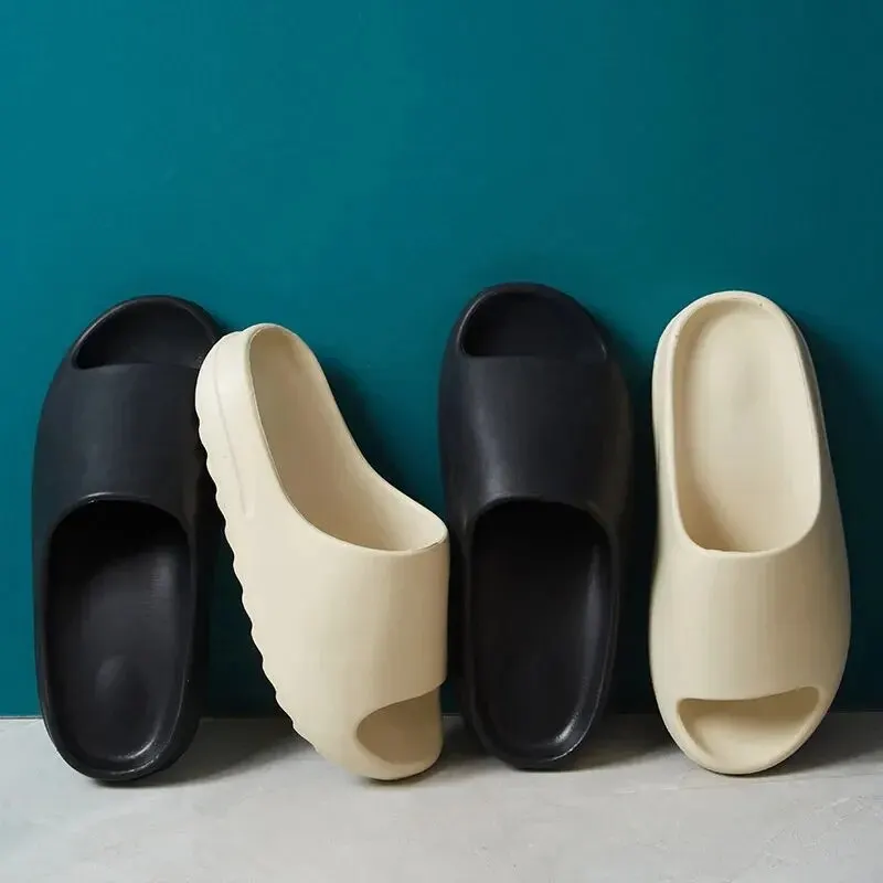 Summer Slippers Men EVA Soft Bottom Indoor Home Platform Sandals Fashion Beach Shoes Couple Non-Slip Bathroom Slides