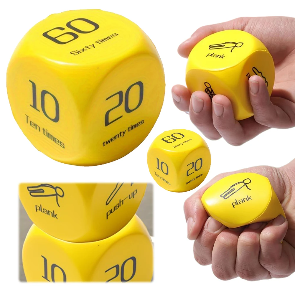 2Pcs Fitness Dice Fun Exercise Dice Plank/Push-up/Sit-up/Jump/Lunge/ Workout Group Fitness Game For Exercise Classes gym accessories