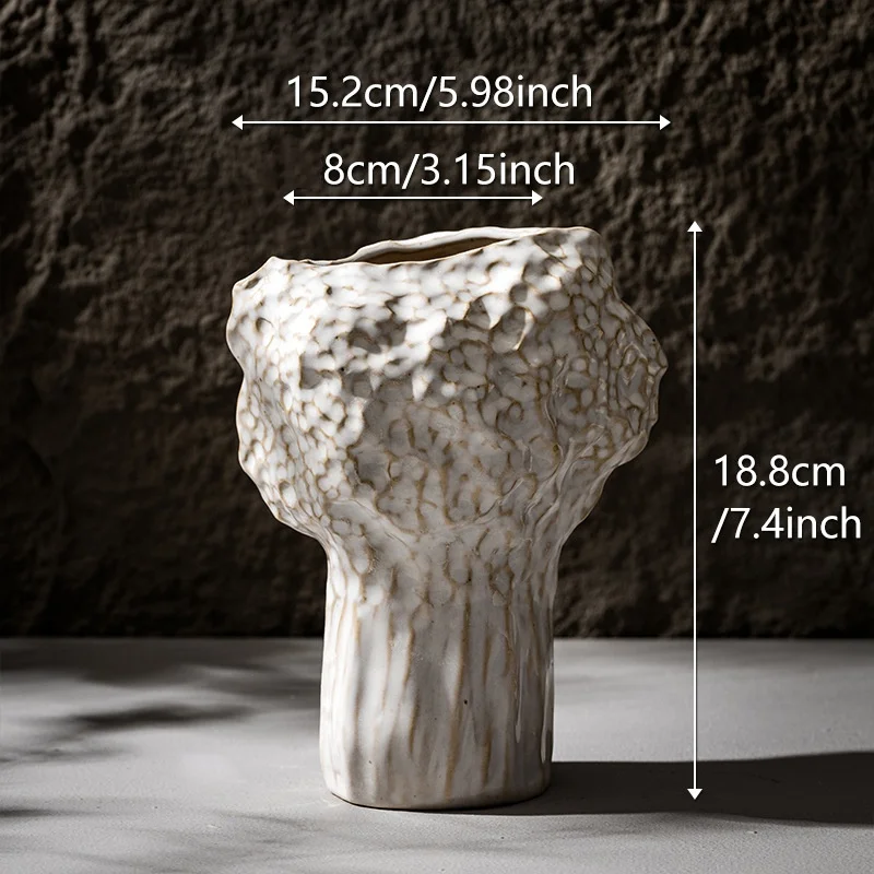 CAPIRON Nordic Ceramic Vase Pampas Grass Dried Flower Home Decoration Accessories Living Room Table Bookcase Porch Decor Bedroom 5