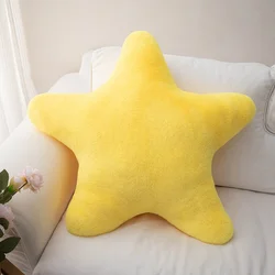 Celestial Plush Star Pillow - Soft Decorative Accent for Bedroom & Living Room (Yellow)