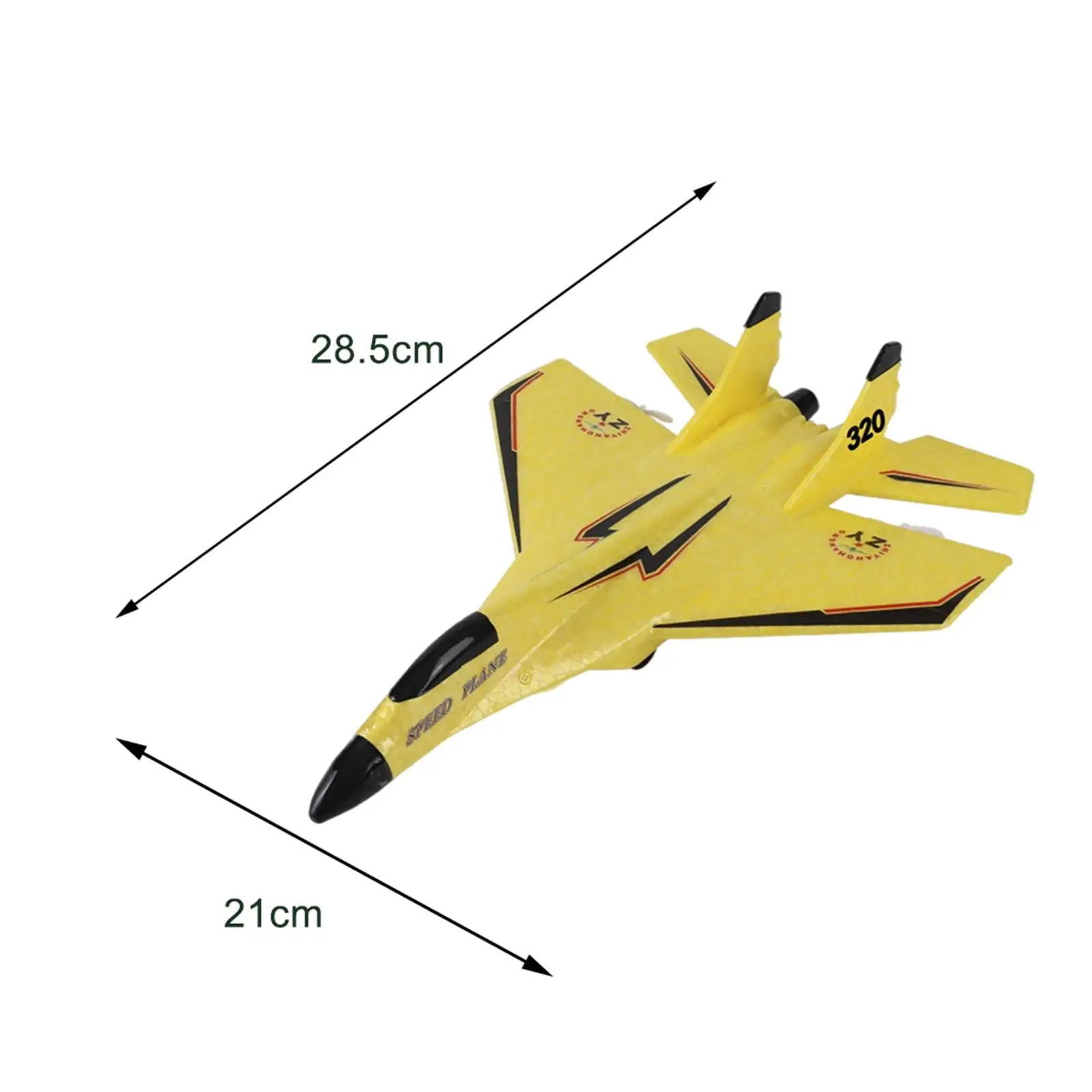 RC Glider Anti Falling Model Anti Collision Jet Fighter RC Foam Airplane Model Toy Outdoor Toys for Kids and Adults Ready to Fly