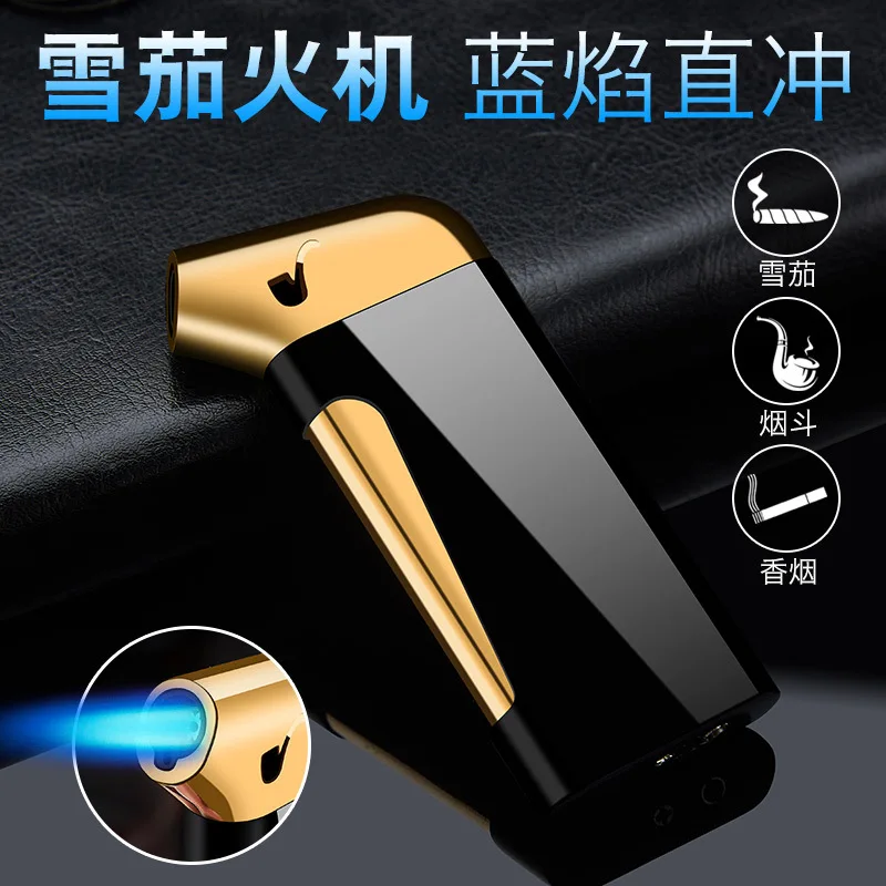 Newcreativeblueflamedirectblastlightersmetalbutanegasmakes