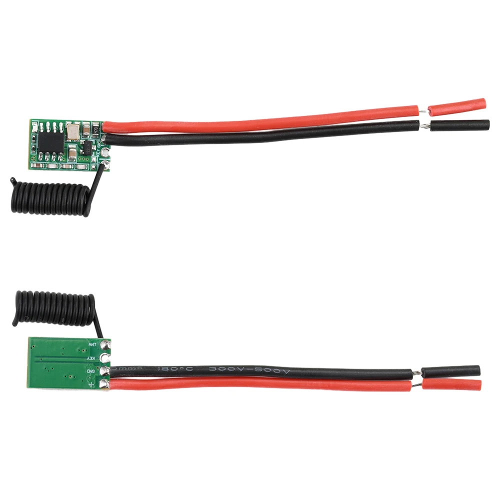 RF Wireless Module DC 3V-24V Wide Voltage Universal RF Module Miniature Wireless Transmitter-Receiver Module 433MHZ Transmitter LED Remote Control