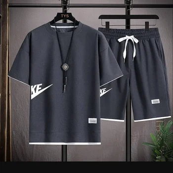 Summer Men's Sets Fashion Korean Tracksuit 1