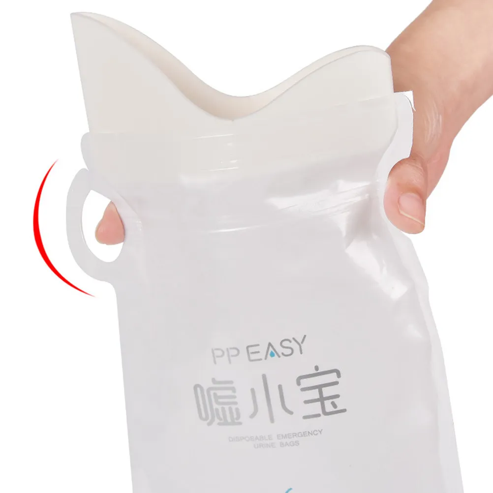 8pcs 일회용 소변 가방 야외 여행 캠핑 교통체증을 위한 비상 소변기 휴대용 화장실 누출 방지