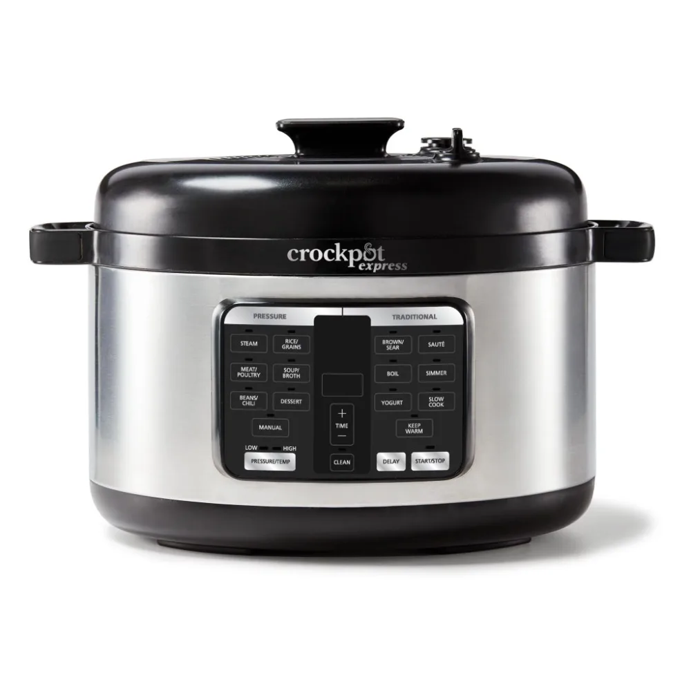 

Crockpot Express 6-Qt Oval Max Pressure Cooker, Stainless Steel, Food Warmer, Kitchen Ware