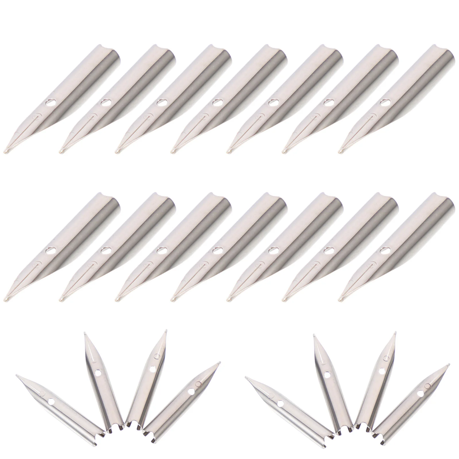 

20pcs Fountain Pen Nibs Calligraphy Writing Pen Nibs Replacement Nibs Set Students Favor