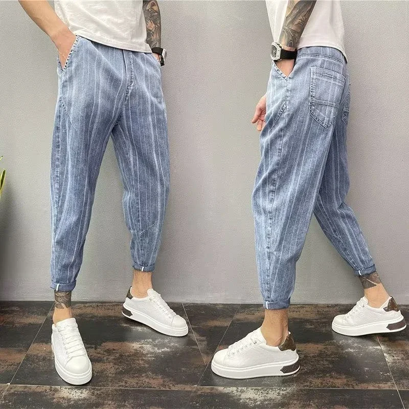 thumbnail image 1 of Pantalones vaqueros para hombre, pantalones negros de moto, pantalones vaqueros para hombre con bolsillos, tendencia 2024, nuevos en la ropa de calle clásica Y2k, vaqueros Xs, 1 of 5