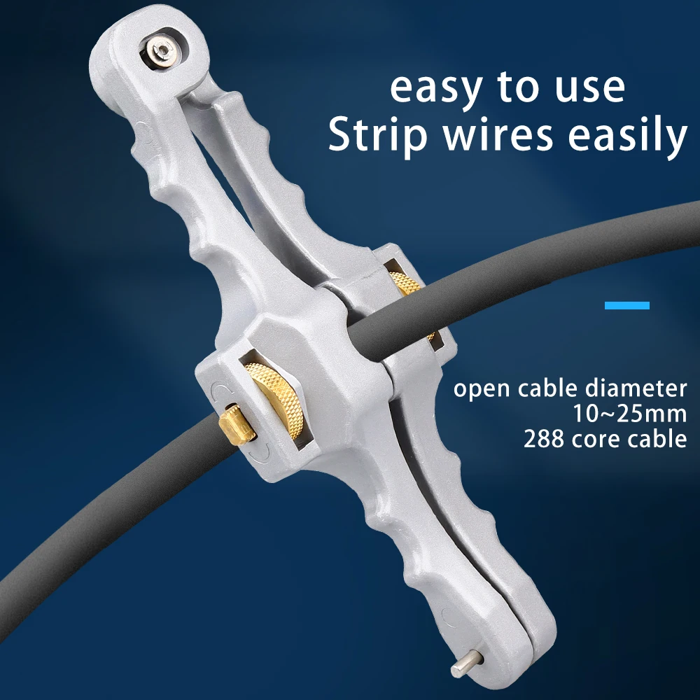 SI-01 Fiber Optic Cable Longitudinal Cable Opening Knife Transverse Stripper Fiber Optic Open Skylight Kroken Knife