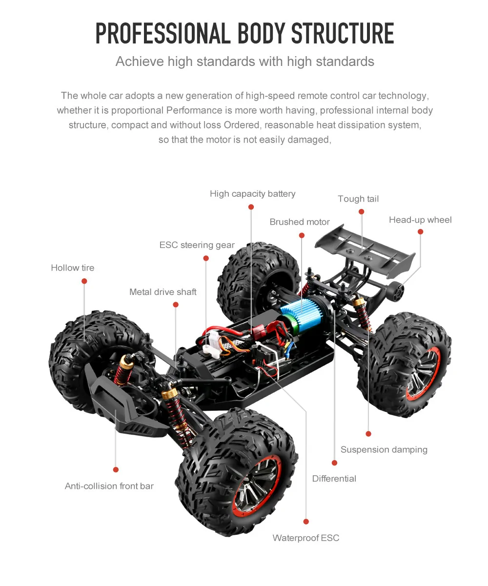 XLF X03A MAX Brushless Upgraded RTR 1/10 2.4G 4WD 60km/h RC Car Model Electric Off-Road Vehicles