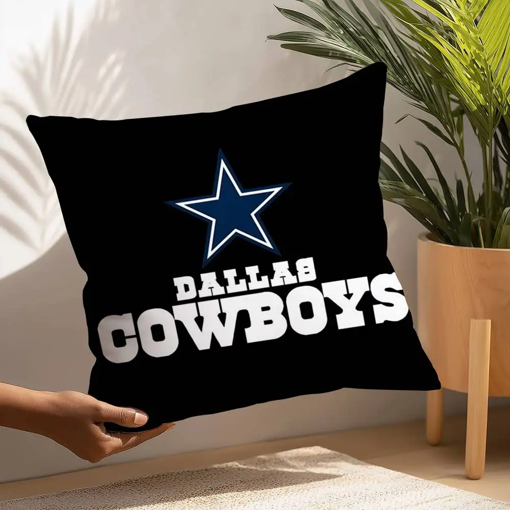 Rugby D-DallaS C-CowboyS Kissenbezug, Plüschstoff, weicher Kissenbezug, doppelseitiger Druck, Kissenbezug, Haushaltsgeschenke – Detail 13