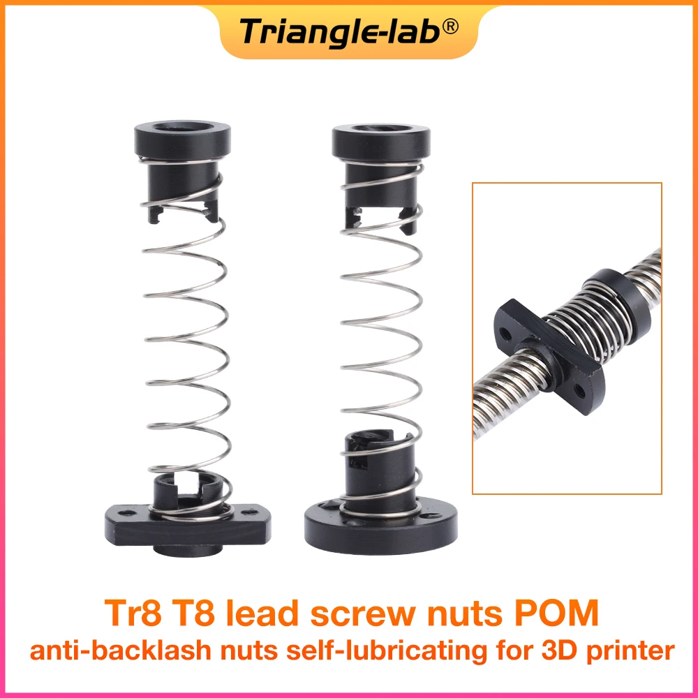 Trianglelab Tr8 T8 lead screw nuts POM anti-backlash nuts self-lubricating for ender 3 ENDER 5 prusa mk3S CR10 VORON 3D printer ai mengda mean well lrs 350 24 power supply for voron switchwire prusa i3 mk3 mk3s ender3 cr 10 3d printer meanwell psu