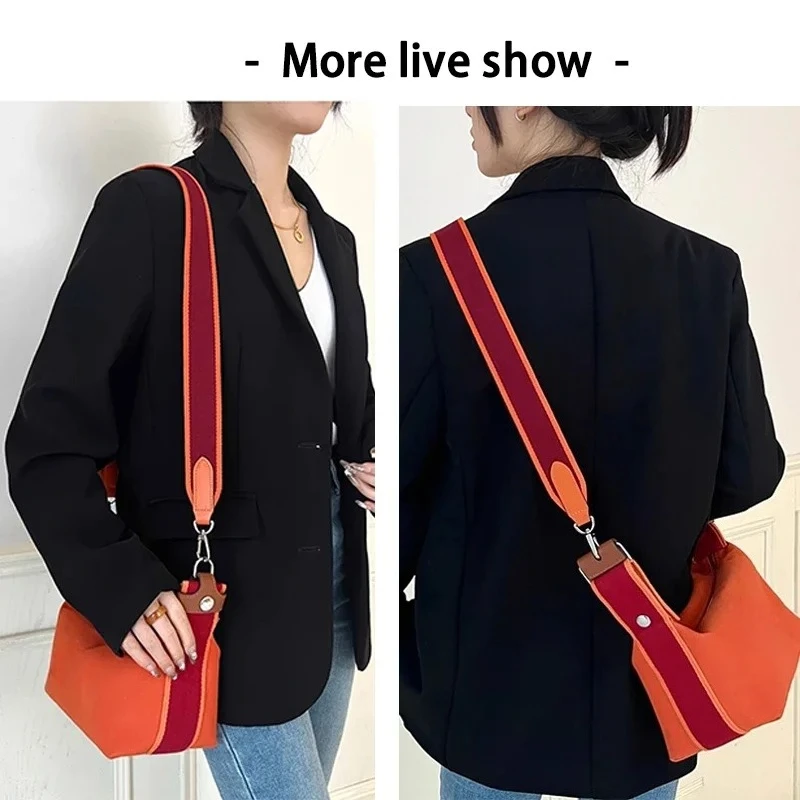 EverToner Widening Woven Canva Wide Shoulder Strap Tote Bag Belt Crossbody Bag Strap for H lunch box Canva Handbag Accessories