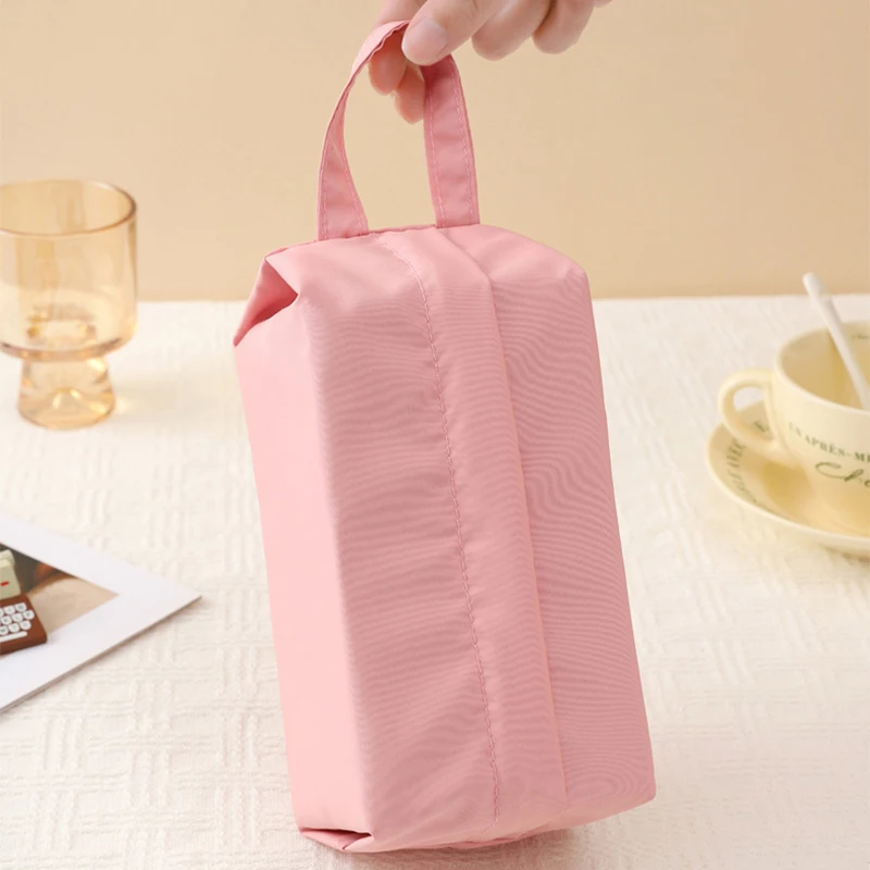 Houseeker Portable Travel Storage Bag Waterproof Cosmetics Toiletries Organizer Socks Underwear Handheld Zipper Storage Bags