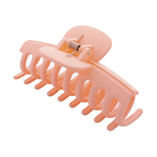 Women Girls Geometric Hair Claw Clamps Metal Hair Crab Moon Shape Hair Claw Clip Solid Color Hairpin Large Size Hair Accessories SG557