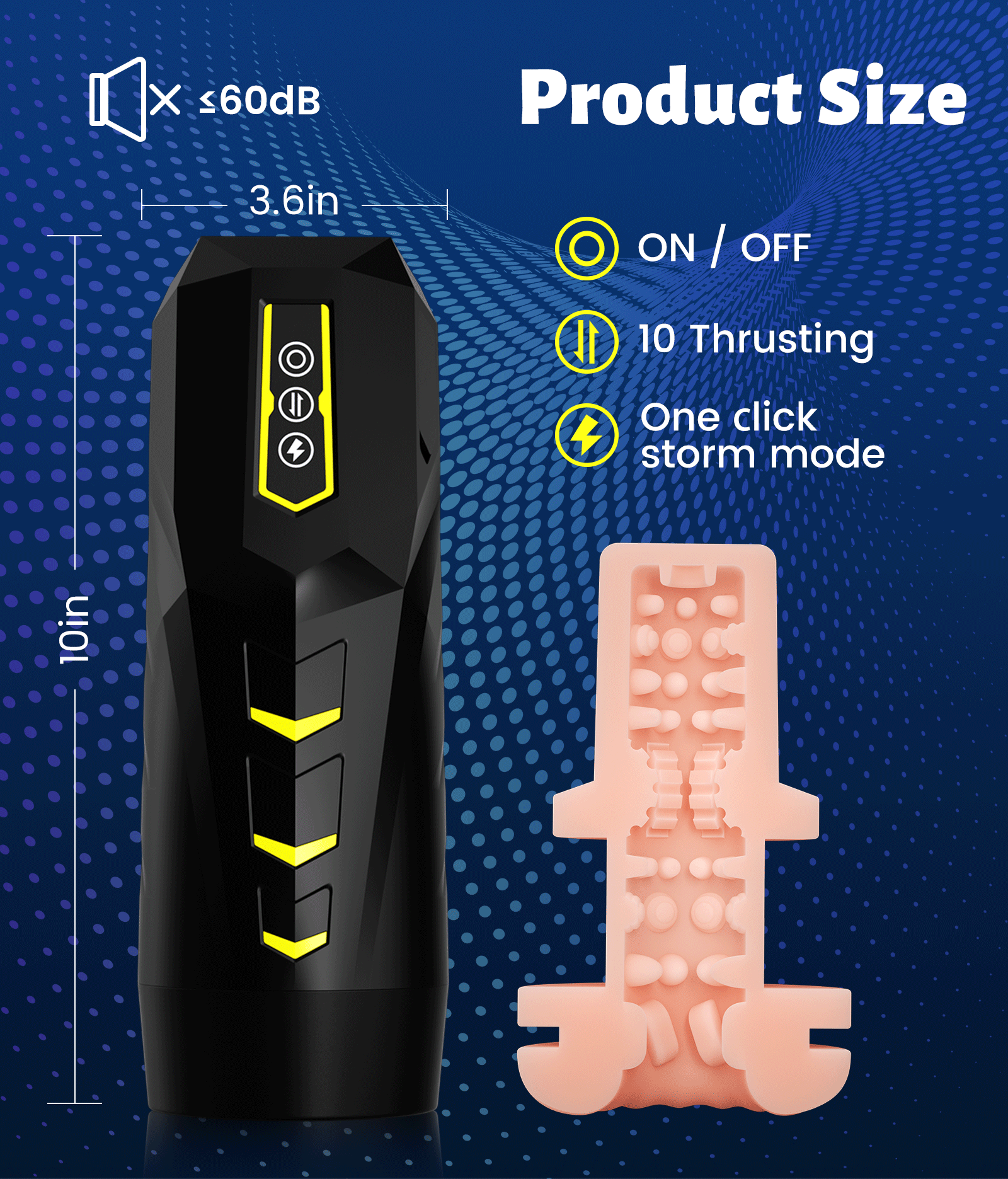 Automatic Male Masturbator Telescopic Piston Masturbation Cup_voghion.com