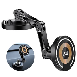 Magnetic Wireless Charger Car Phone Holder with Fast Charging and 360° Rotation (Wireless Charge)