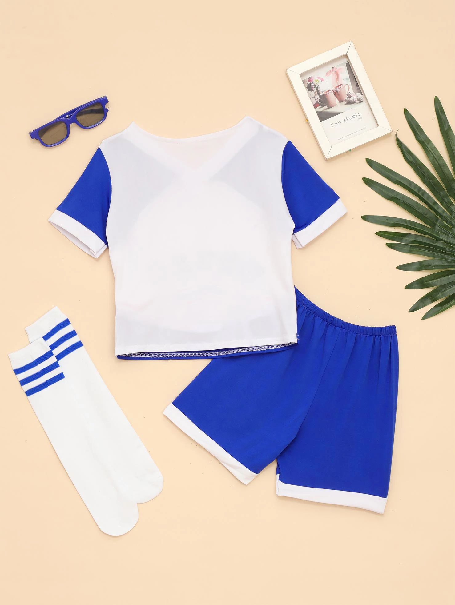 Children Cheering Team Outfit Costume Boys Cheerleader Cosutmes Cheerleading Uniform Team Stage Performance Dancwears Sets