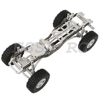 1:24 DIY Metal Alloy Upgrade Car Frame with Double Front Axles For 1/24 Axial SCX24 AXI00005 RC Car Upgrade Parts 2