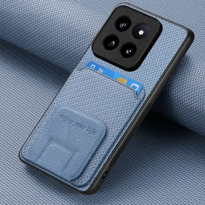 Luxury Leather Card Stand Back Cover