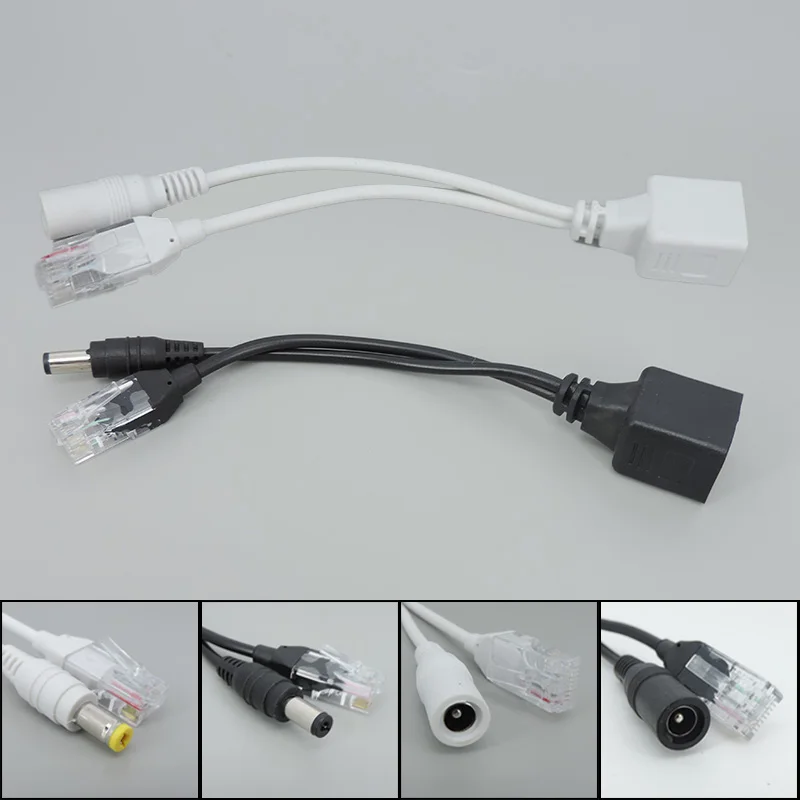 POE Cable Passive Power Over Ethernet Adapter Cable POE Splitter RJ45 Injector Power Supply Module 12-48v For IP Camea