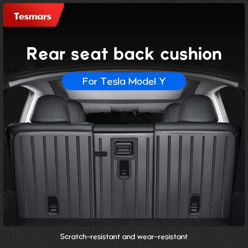 

Tesmars for Tesla Model Y Trunk Cushion Back Seat Cushion TPE Interior Modification Accessories