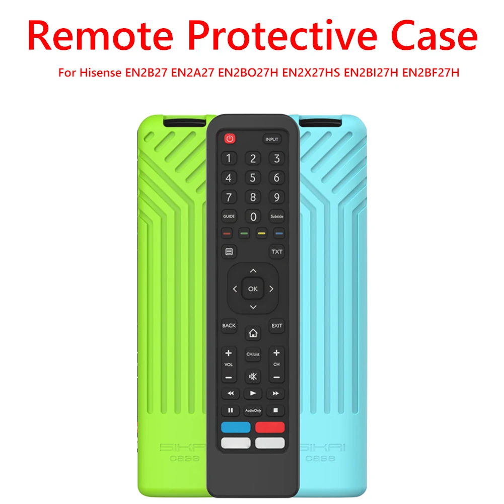 Silicone Remote Control Cover Case Anti Lost Remote Control Protector Replacement Accessories for Hisense EN2B27 EN2A27 EN2BF27H