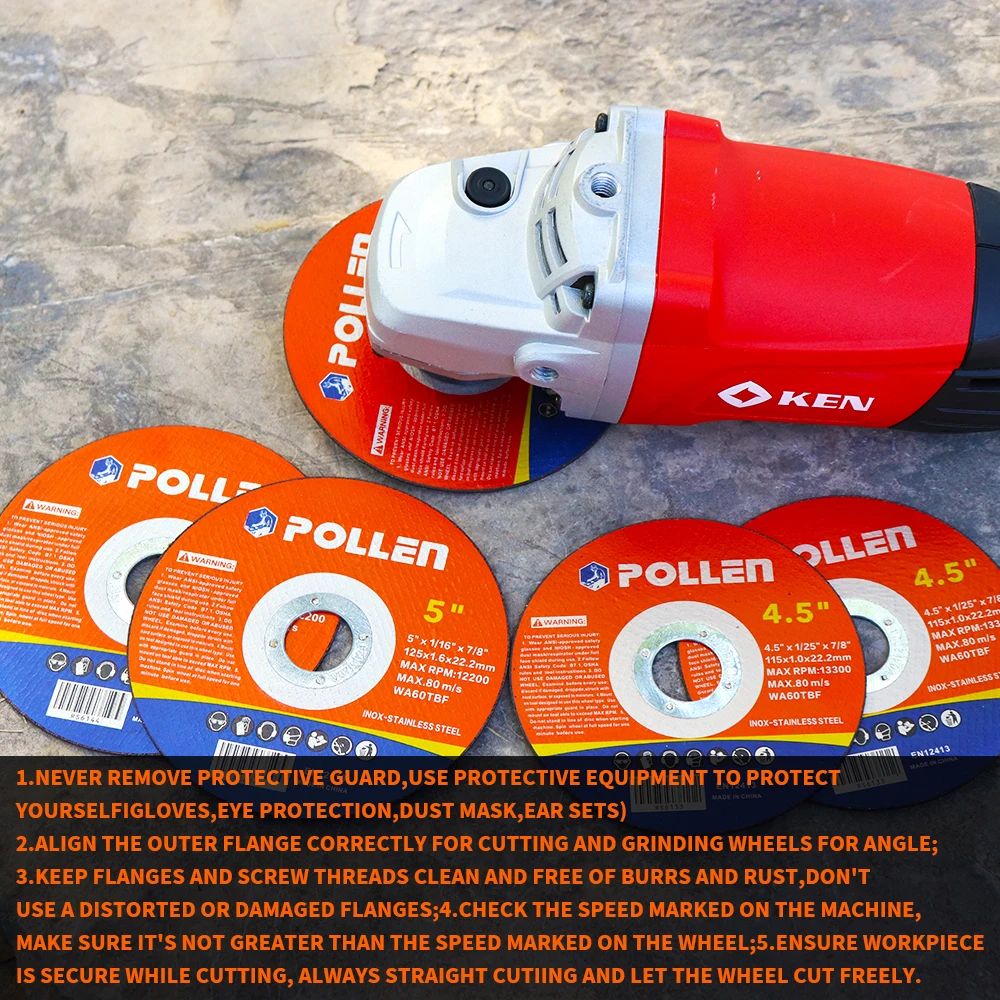 5pcs 100/115/125mm Resin Cut Off Wheel Metal Cutting Disc Circular Saw Blade for Angle Grinder Metal Wood Pvc Cutting cutting disc grinding disc abrasive wheel grinding wheel saw blade