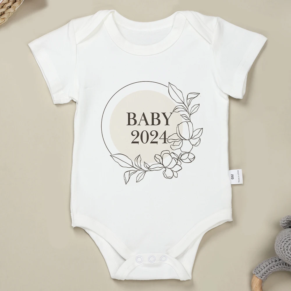 Baby Bodysuits One-pieces Cotton Summer Infant Baby Clothing I LOVE MOM & DAD Boys Girls