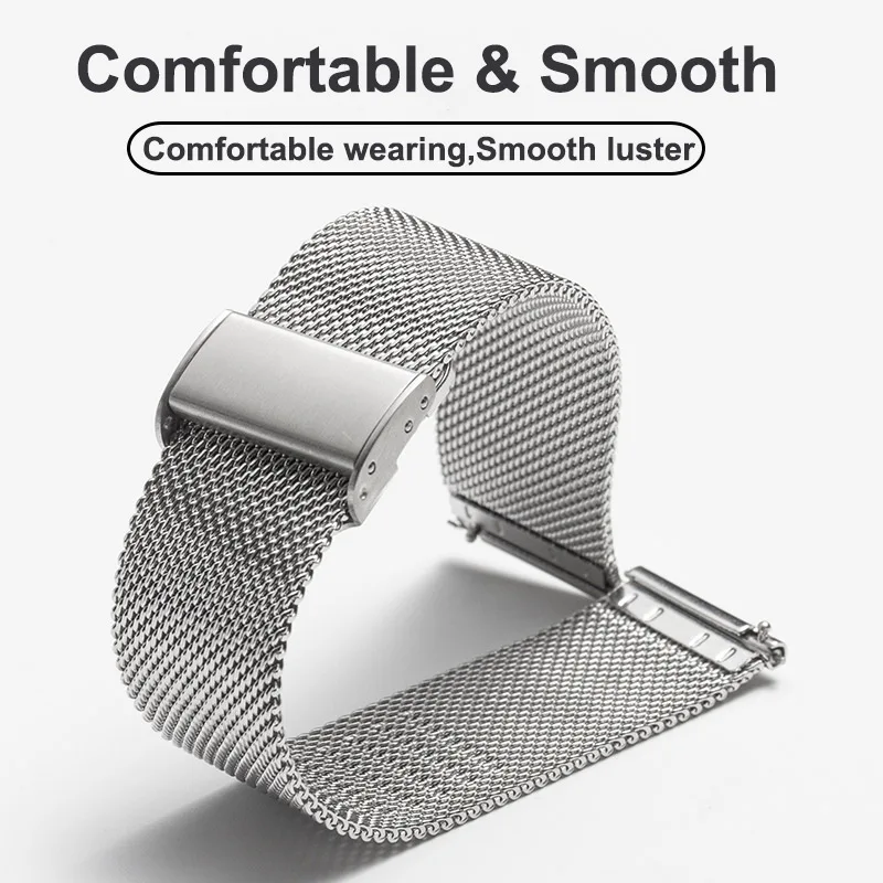 Sleek Milanese Loop Watch Band Bracelet - Quick Installation Accessory
