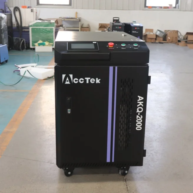 2000W Hand Held Fiber Laser Cleaning Metal Paint Coat Rust Removal Machine AKQ-2000 6