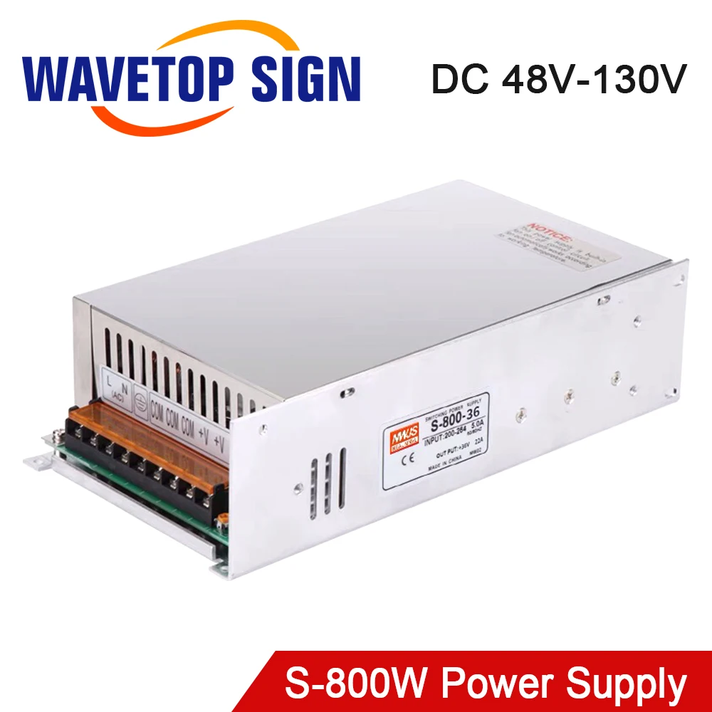 

Переключатель питания WaveTopSign 800 Вт, устройство для лазерной машины, входное напряжение 48-130 В постоянного тока,-В переменного тока