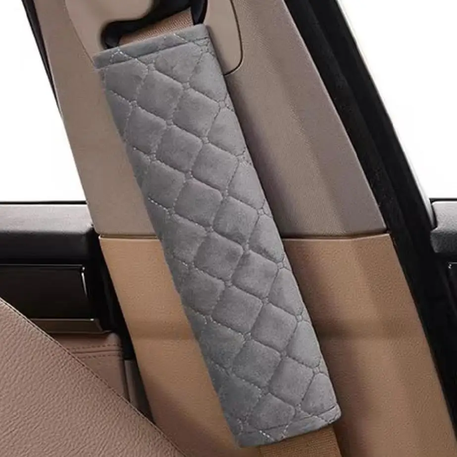 Car Soft Seat Belt Cover Auto Seat Belt Covers Safety Belts Shoulder Protection With Warm Plush Auto Interior Accessories