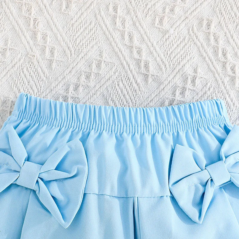 Baby Girls Summer Mesh Top and Skirt Set