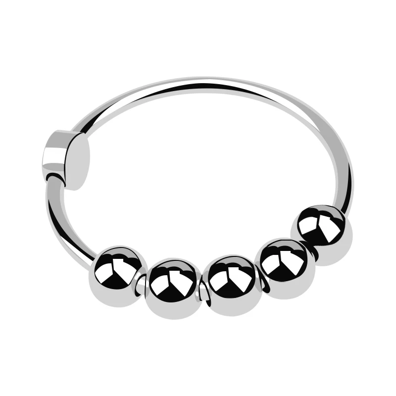 Stainless Steel Lock Set Man Metal Delay Ejaculation Small Large Ring Ball Stretcher Erection Male Sex Toy_voghion.com