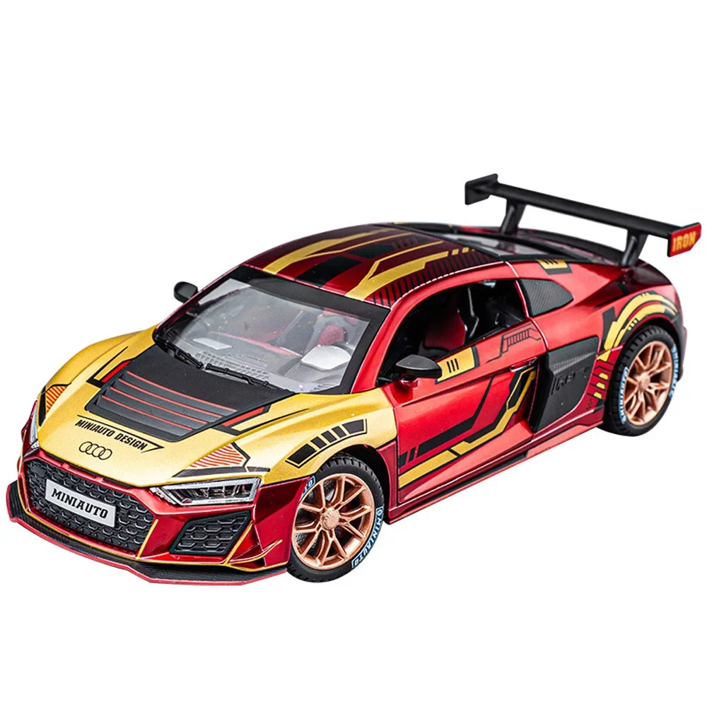 1:24 Audi R8 V10 plusTrack Edition Sports Car Alloy Acousto