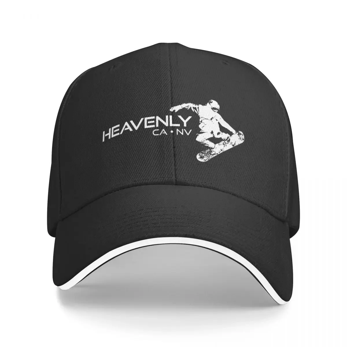 

Heavenly Ski Resort California Nevada Snowboarder Baseball Cap Hat Luxury Brand derby hat Mountaineering Men's Luxury Women's