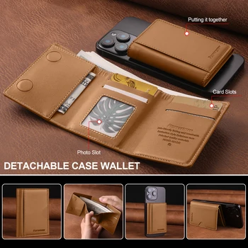 Custodia per telefono aziendale con carta a portafoglio per Samsung per iPhone 17 Cover Custodie in pelle retrò di lusso