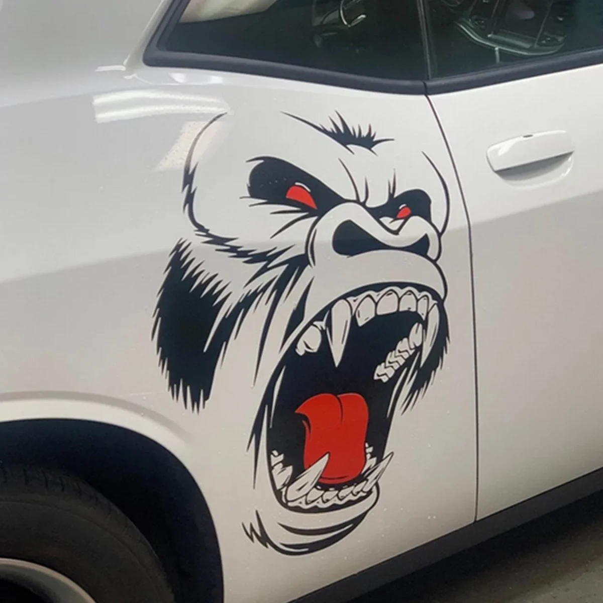 

Car Body Hood Side Fender Vinyl Decal Stickers Horror Ape Totem Graphics Right