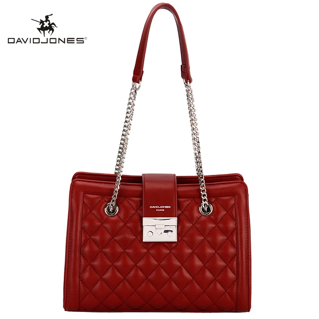 David Jones Vintage Diamond Plaid Exquisite Women's Shoulder Bag Luxury  Designer Solid Daily Commuter Versatile Shoulder Bag - Shoulder Bags -  AliExpress