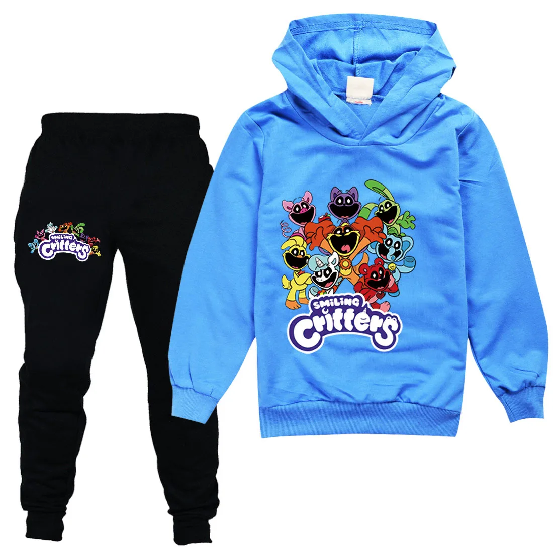 Smiling Critters Catnap Kids Boy Girl Hoodies Pants Suit Cartoon Smiling Critters Dogday Print Children's Clothing Sweatshirts