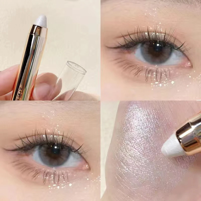Double-sided eyeshadow stick glitter highlighter brightening pens with pearly glitter matte finish eye shadow liner combinations eyeshadow stick eye makeup set eyeshadow pen