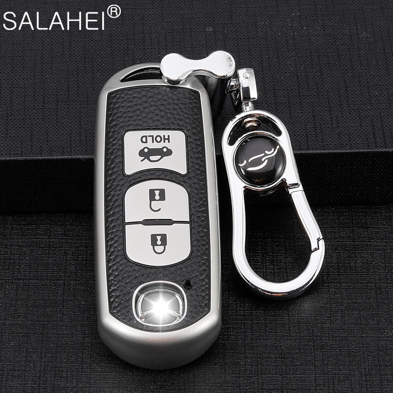 

TPU Car Key Case For Mazda 2 3 5 6 CX5 CX7 CX9 Miata MX5 Axela Atenza Keychain Protector Bag Remote Fob Shell Cover Accessories