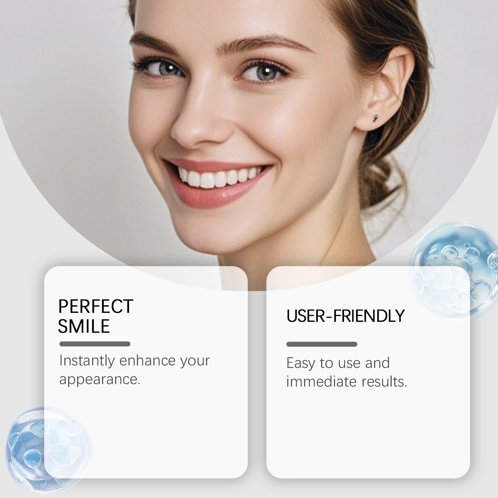 Adjustable Clip-On Dentures - Enhances Smile Aesthetics, Made of Comfortable Material, Dental Cosmetic Cover