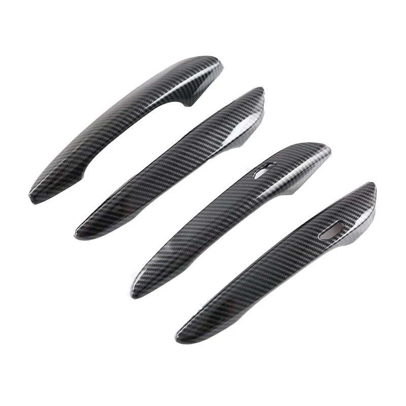 자동 도어 핸들 커버 카본 파이버 크롬 마쓰다 CX60 액세서리 CX 60 2022 2023 2024 2025 스크래치 방지 트림 세트 스티커